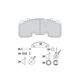 BRAKE PADS SET BPW WVA 29265 05.092.90.05.0-FCV167
